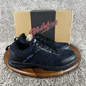 KR Strikeforce Flyer Mesh Lite Mens Size 11.5 Bowling Shoes Black Royal Blue